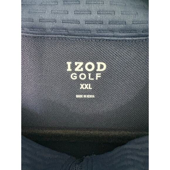 IZOD Men's Hydrashield Vest Navy Blazer Size XXL Full Zip Golf Water Repellent - Picture 5 of 8